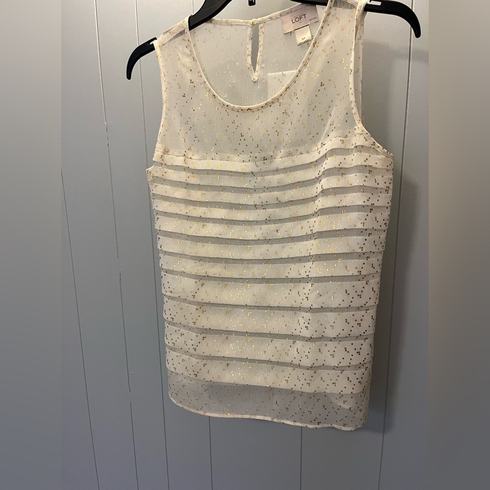Gold flecked top